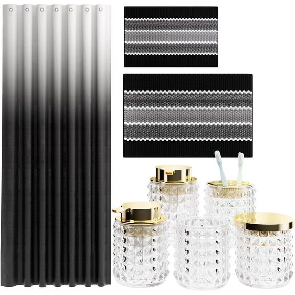 Bathroom accessory set, used for bathroom decoration. Different colors and specifications to choose from