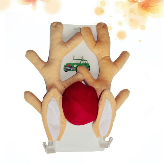 GETAJGHSD Christmas Decorations for Car with Durable Fabric Antlers and Nose Easy to Install