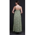 thumbnail image 3 of Bimba Rayon Bird Printed Spaghetti Strap Sleeveless Womens Cami Maxi Slip Swing Dress-XXX-Large, 3 of 5