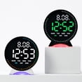 thumbnail image 1 of Bowayaoa Multifunctional LED Digital Alarm Clock with Temperature Date Display, DST Feature, Brightness Adjustment, Plug-in or Battery Powered for Bedroom Office, 1 of 9