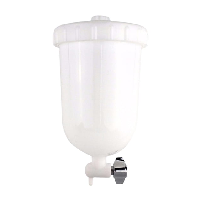 Alimentación por gravedad Bote de pintura Taza de pintura Botella Herramienta de mano Accs Práctico pulverizador de aire Taza para barniz Capa 400ml montado lateralmente