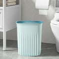 thumbnail image 5 of Kitchen Trash Can, Step-On Garbage Can with Lid, Tall Kitchen & Bathroom Trash Can, Small Office Waste Bin, Blue - Xuniizn, 5 of 7