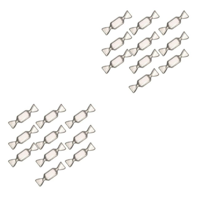 relayinert Candy Shaped Mini Necklace Organizer Earrings Necklace Storage Transparent 10 Pcs 2Set