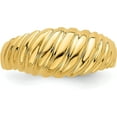 thumbnail image 4 of Avariah 14k Yellow Gold Polished Shrimp Dome Ring - Ring Size 7.0, 4 of 8