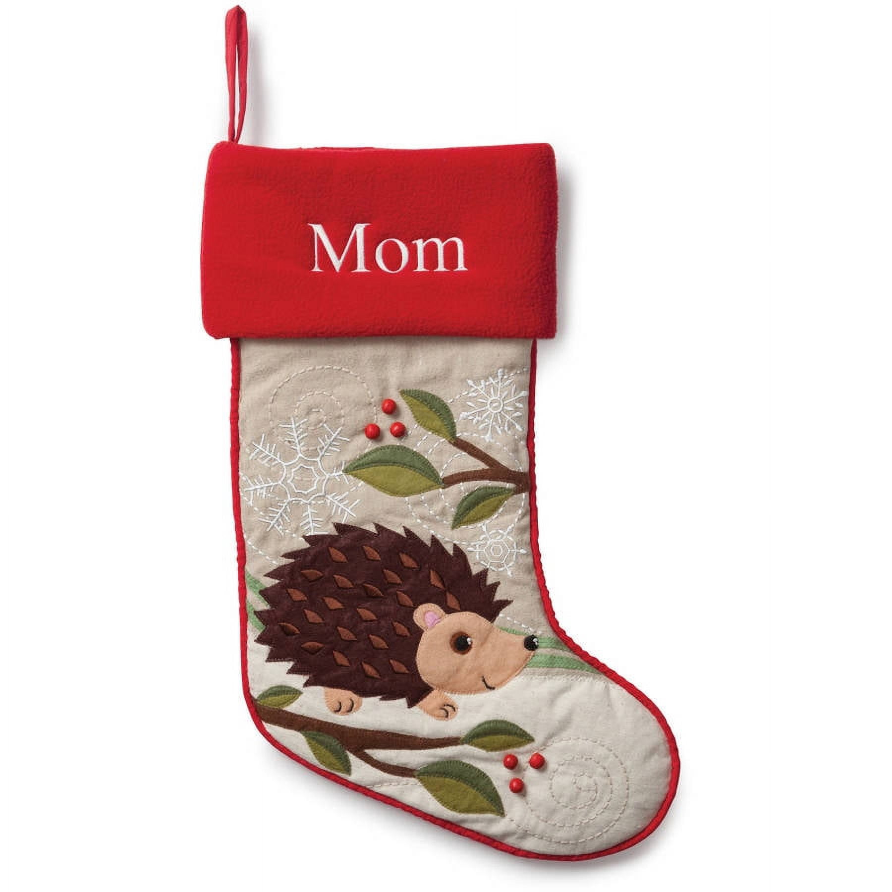 Personalized Forest Friend Christmas Stocking Available In Different Animals
