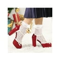 thumbnail image 6 of BLISSFUL STEP Valentine's Women's Platform T Strap Bow Vintage Block Heels Pumps Red 6, 6 of 8
