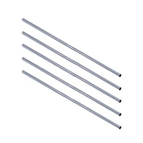 Classic Stainless Steel Shower Rod in Polished Chrome Silver 60-Inch 5-Pack