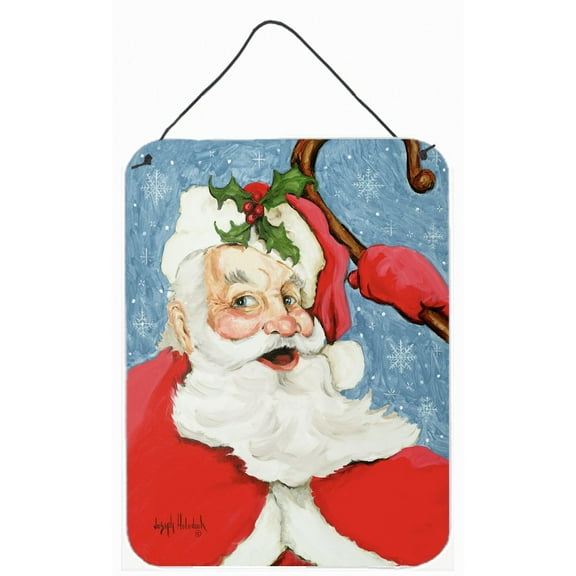 Carolines Treasures PJH3018DS1216 Santa Claus Old Father Christmas Wall or Door Hanging Prints 12x16 multicolor