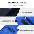 thumbnail image 3 of LOLIPPYY Acoustic Guitar Bag Oxford Cloth Gig Backpack With Dual Straps Breathable Back Pad And Front Pocket Blue, 3 of 8