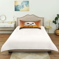 thumbnail image 6 of Dailycode Satin Pillow Case Queen Silk Pillow Cover for Hair and Skin Envelope Closure Cute Ghost on Pumpkin 20"x30", 6 of 9