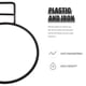 thumbnail image 3 of 2 soportes para comederos de mascotas, para colgar en la pared., 3 of 5