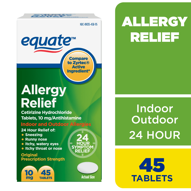 24 Hour Allergy Relief Cetirizine, 45 Count photo 1