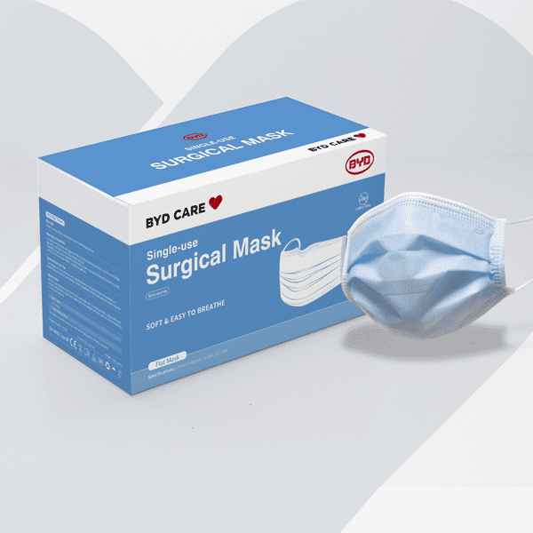 BYD Disposable Surgical Mask ASTM Level II Protection 3 Layer Face Mask