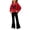 Red, variant on Cethrio Girls Outfit Sets Long Sleeve, Printed Casual Spring Fall 2 Piece Girls Clothing Sets Size 7-8 T Hot Pink