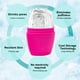 thumbnail image 4 of Soidarity Molde de cubitos de hielo para la cara, línea fina, hinchamiento de ojos, bola de glaseado Facial, molde rodante, masajeador de contorno Tratamientos faciales Violeta Soidarity CE013468-05, 4 of 6