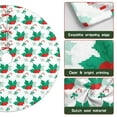 thumbnail image 6 of 30 Inch Christmas Tree Skirt – Velvet Plush Tree Mat, Soft Thickened Polyester with Red Ties, Single-Sided Printing, Available in 30in/36in/48in, Perfect for Holiday Xmas Tree Decoration, 6 of 7