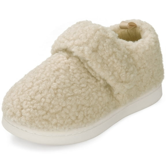 VONMAY Toddler Slippers Non-Slip Velcro House Shoes