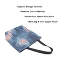 thumbnail image 3 of FORMRS Womens Canvas Tote Bag with Zipper Inner Pocket Shoulder Handbag, Trees in The Night, 3 of 7
