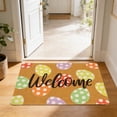 thumbnail image 4 of Tuvgenk Khaki Welcome Easter Egg Door Mat 15.7x23.6in Absorbent Quick Dry Non Slip Durable, 4 of 6