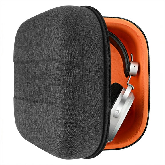 Geekria Shield for Large-Sized Over-Ear Headphones Case Compatible with HiFiMAN HE 400i, HE 6se, HE 5se, Replacement Protective Hard Shell Travel Carrying Bag with Cable Storage
