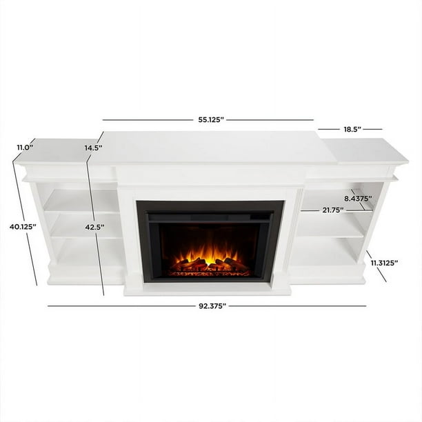 Grand tv 2024 stand with fireplace