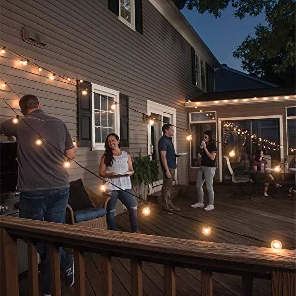Mr Beams 5W G40 Bulb Incandescent Weatherproof Indoor/Outdoor String Lights, 100 feet, White