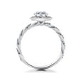 thumbnail image 2 of 3/4 ct Lab Grown Diamond McKenna Halo Engagement Ring 14k White, Yellow, Rose Gold, 2 of 3