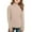 Camel, variant on Girls Turtleneck Long Sleeve Ribbed Knit Pullover Sweater Soft Stretchy Lightweight Top for Kids Teens School Daily Wear