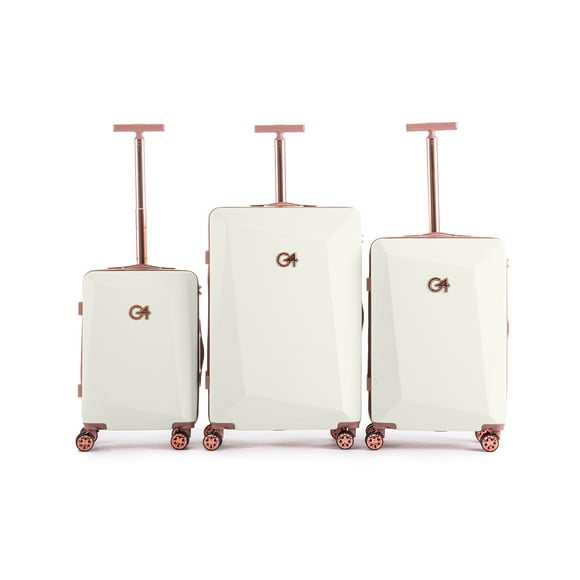 WINGOMART 3-Piece Luggage Set Lightweight Durable PC+ABS Hardside Luggage, Double Spinner Wheels, TSA Lock - 20in/24IN/28in