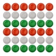 thumbnail image 1 of EeaseMX 60 platos de papel desechables de 18 cm, bandejas redondas de papel, vajilla sencilla para fiestas, barbacoas, fiestas de Navidad (rojo, verde y blanco), 1 of 7