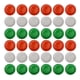 thumbnail image 1 of GAXIRE 60 platos de papel desechables de 7 pulgadas, bandejas redondas de papel, vajilla sencilla para fiestas, barbacoas, fiestas de Navidad (rojo, verde y blanco), 1 of 6