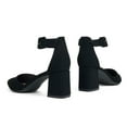 thumbnail image 5 of Pointed Toe 2.5 inch Low Block Chunky Heels for Women Closed Toe Pumps with Ankle Strap Dress Comfortable Shoes for Daily Work Office Homecoming, 5 of 5