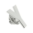 thumbnail image 2 of PinMart's Silver Letter Y Alphabet Lapel Pin, 2 of 3
