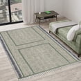 thumbnail image 2 of Casavani - 9'x15' Casavani Handmade Green Cotton Rug Area Rugs for Farmhouse Bedroom, 2 of 6
