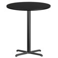thumbnail image 1 of Flash Furniture 36Rd Laminate Table-X-Base In Black, 1 of 2