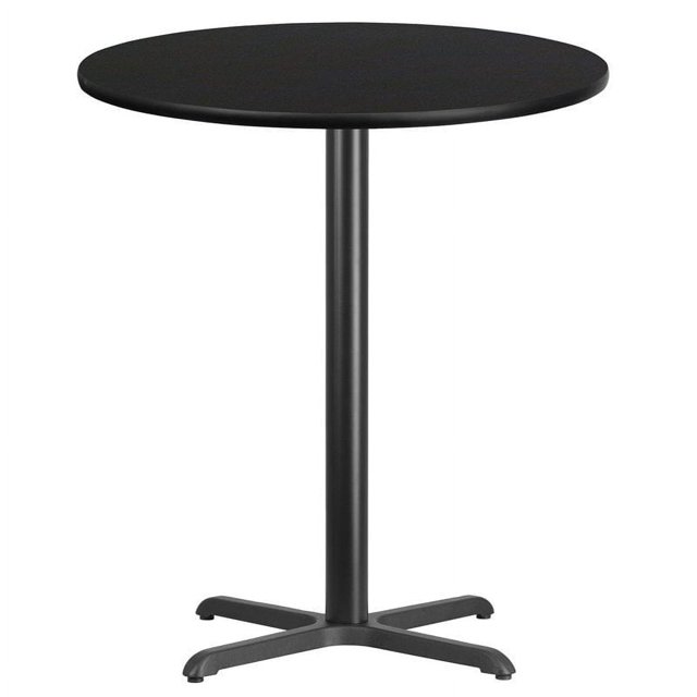 Flash Furniture 36Rd Laminate Table-X-Base In Black