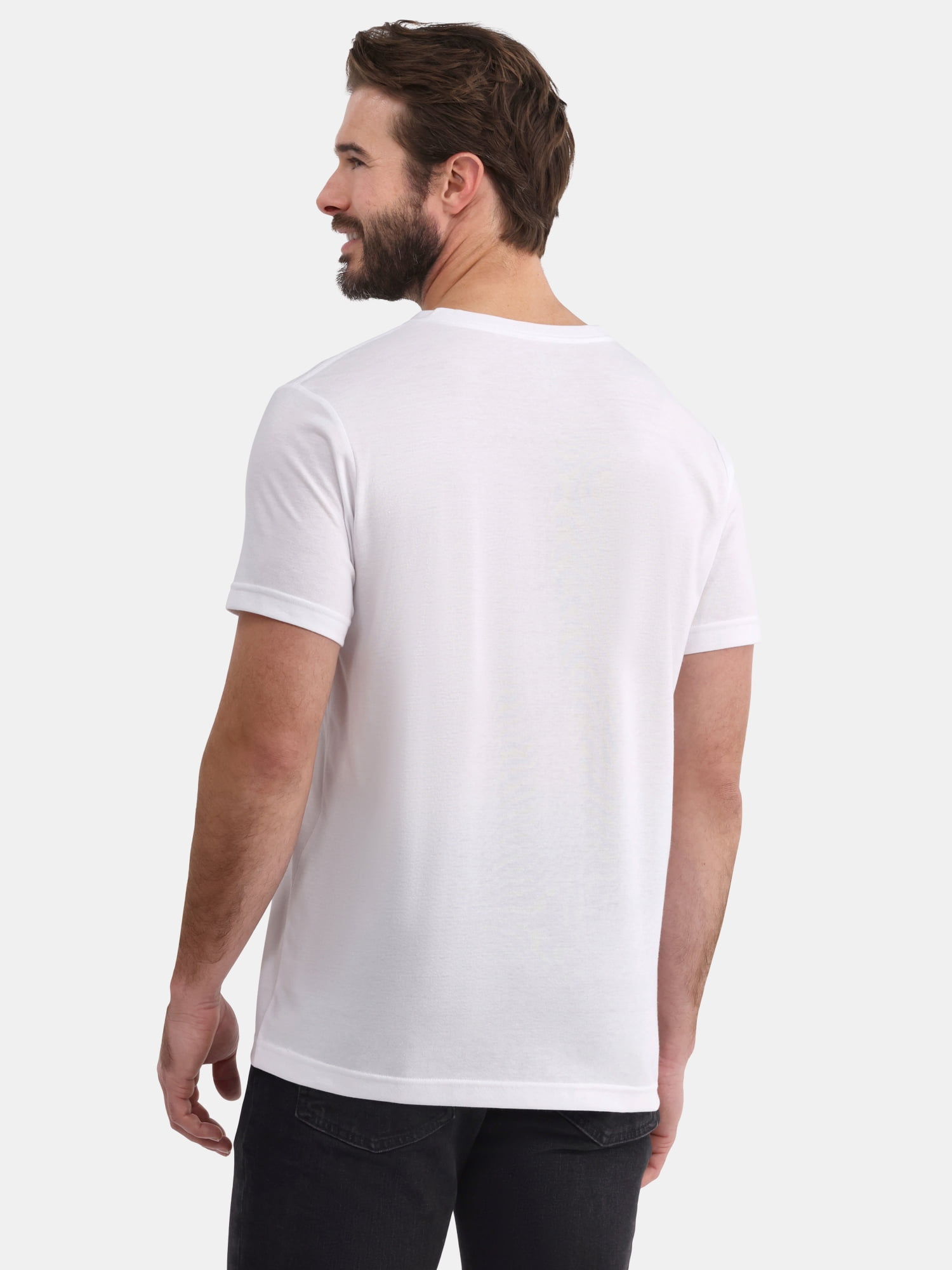 George Men's & Big Men's Relaxed Fit Short Sleeve V-Neck Tee, Sizes S-3XL