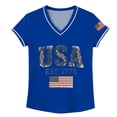 thumbnail image 3 of NMMUED Womens 250th Anniversary Shirts Short Sleeve Patriotic Casual 250 Years of Liberty USA Graphic Shirt USA Flag 250th T-shirt Fourth of July Shirts Blue XL, 3 of 4