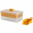 thumbnail image 1 of Ceimmolca Double Layer Ice Cube Tray With Storage Box 56 Lattice Food Grade Plastic Easy Flip Lid Includes Ice Shovel Home Use Ice Cube Maker And Storage Container Set, 1 of 8