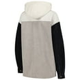 thumbnail image 3 of Women's Gameday Couture Gray West Virginia Mountaineers Vintage Wash Corduroy Full-Snap Hooded Shacket, 3 of 4