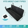 thumbnail image 2 of Unique Bargains Dog Car Seat Cover for Back Seat Waterproof Pet Hammock Anti-Scratch Non-Slip Design for Car SUV Black, 2 of 7