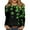 A001-Army Green, variant on Women's St Patrick's Day T-Shirt Lucky Irish Shamrock Long Sleeve Paddy's Day Graphic Tees Tops