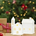 thumbnail image 6 of Ceramic LED White Small House Night Light Ambient Light Decoration Ornaments Halloween Party Castle Holiday Decoration, 6 of 7