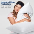 thumbnail image 2 of Linteum 100% Cotton King Size Zippered Pillow Protector (12-Pack, 20x36 inches) 200 TC, 2 of 7