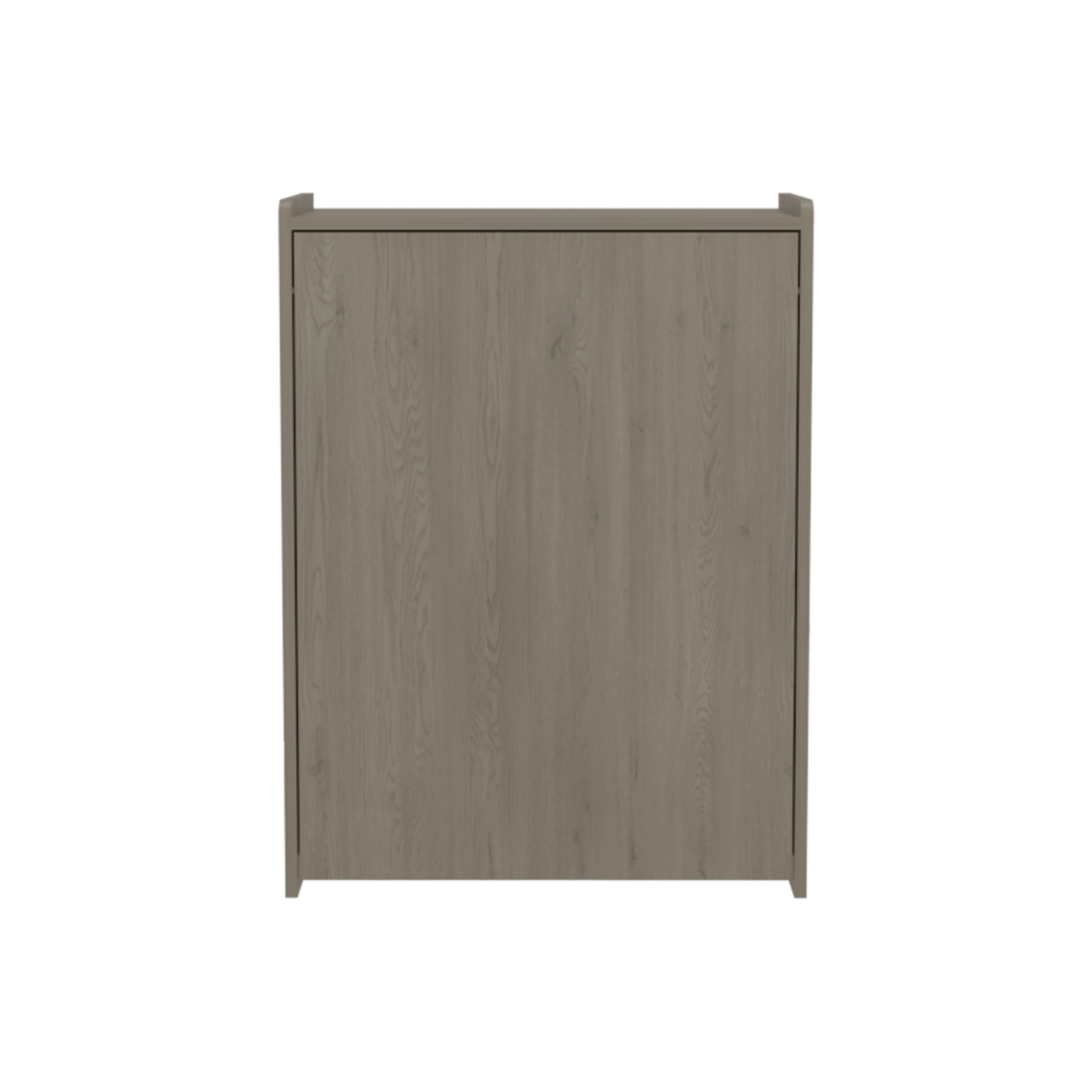 Astoutdoor Leslie Retractable Desk with Built-in Storage Shelves, Space Saving Computer Writing Table