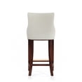 thumbnail image 6 of Manhattan Comfort Shubert Barstool with Solid Wood Frame in Ivory, 6 of 6