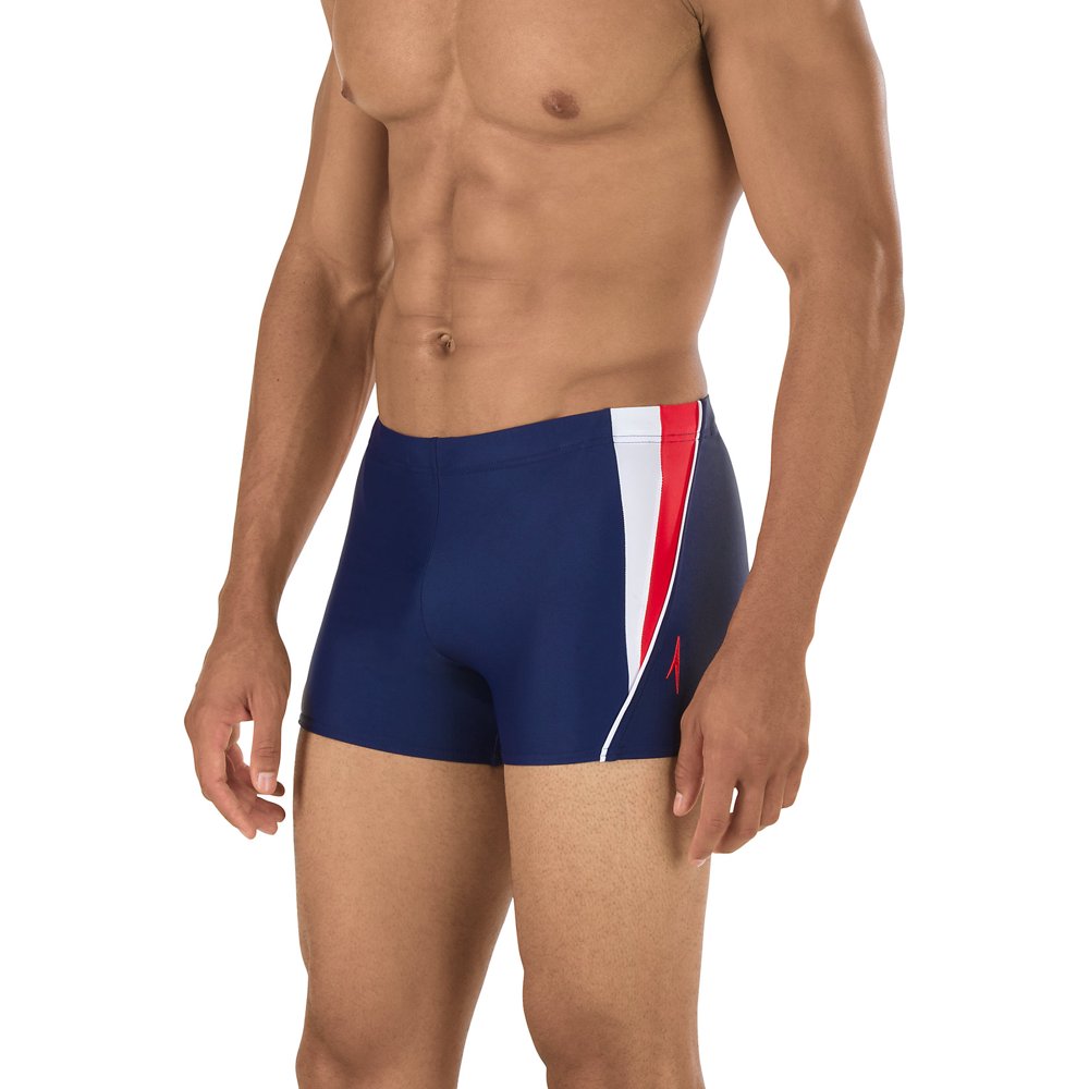 Speedo Men's Fitness Splice Square Leg Swimsuit 2018