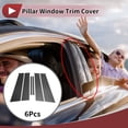 thumbnail image 2 of Unique Bargains Door Pillar Window Trim Anti Scratch Sticker Pillar Posts Cover for Nissan Almera/Sunny/Versa 2020-2023 Black Carbon Fiber Front Rear Left Right, 2 of 6
