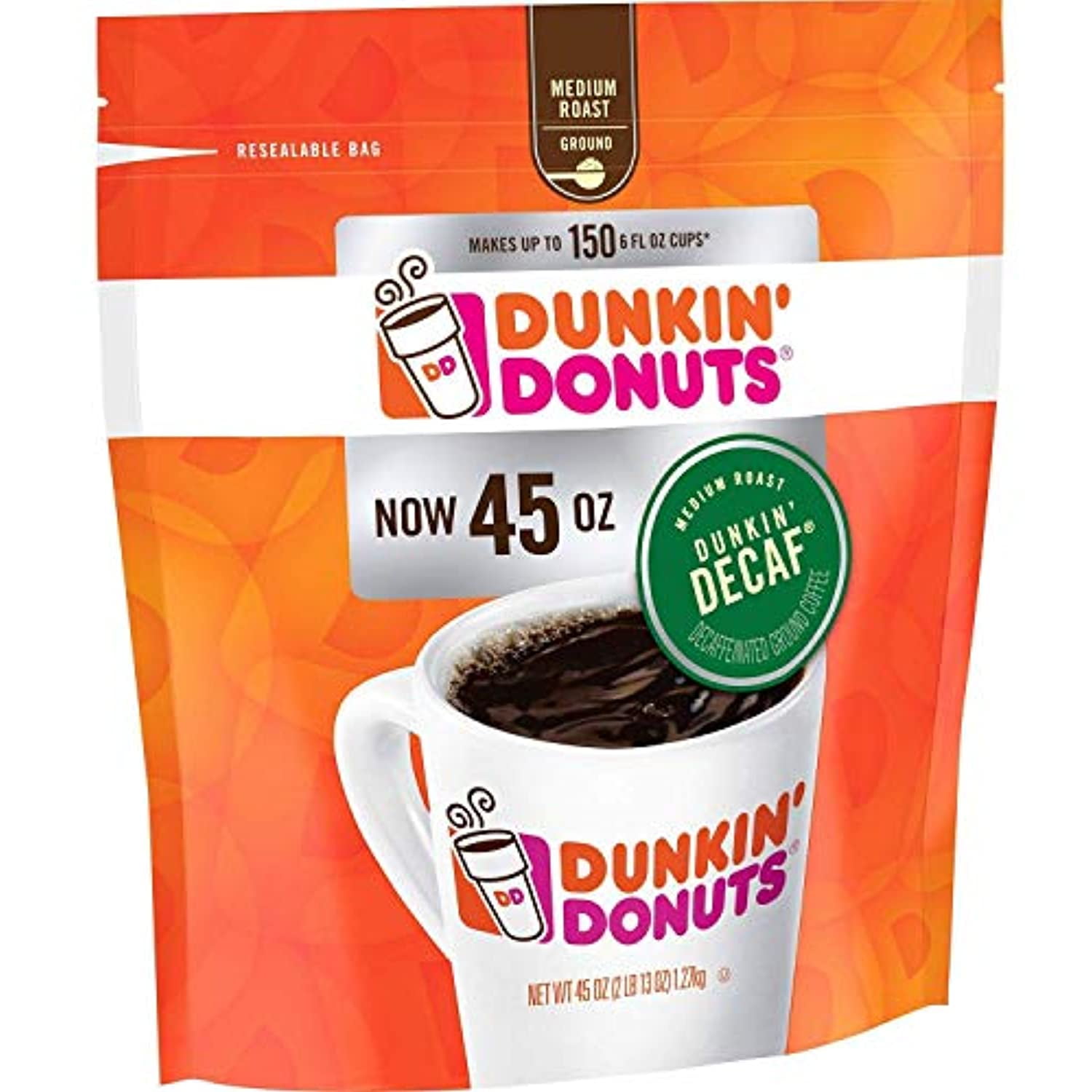 Dunkin Donuts Original Blend Decaffeinated Ground Coffee (Pack Of 2