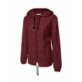 thumbnail image 2 of Imperméable Léger pour Femmes, Manteau de Pluie à Capuche Compressible pour l'Extérieur, 2 of 8